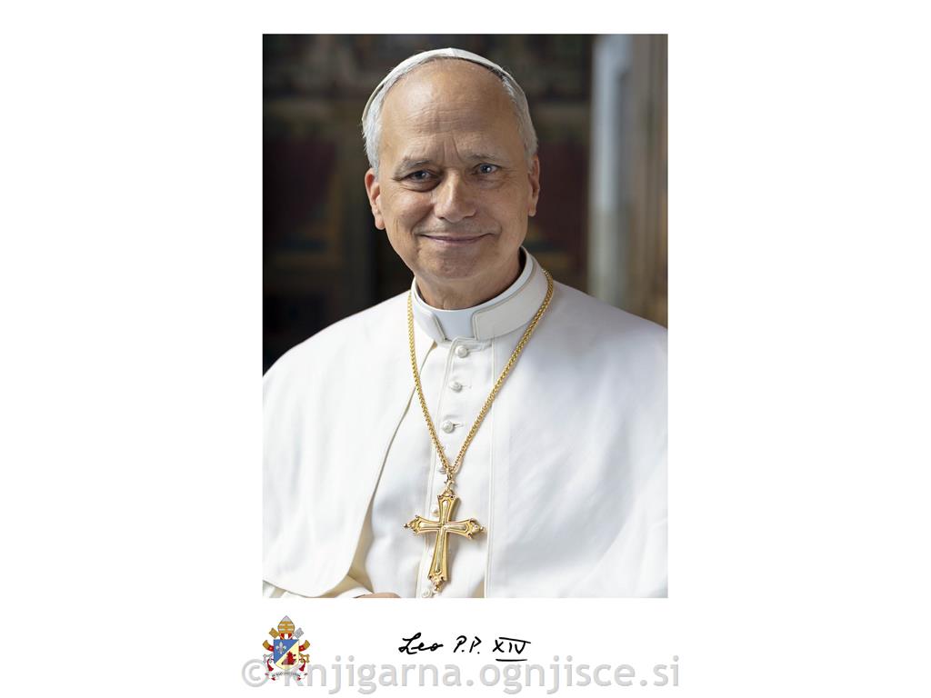 Plakat A3 papež Leon XIV