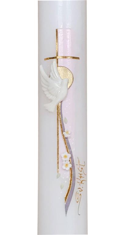 Krstna sveča – vzorec B, napis nalepke