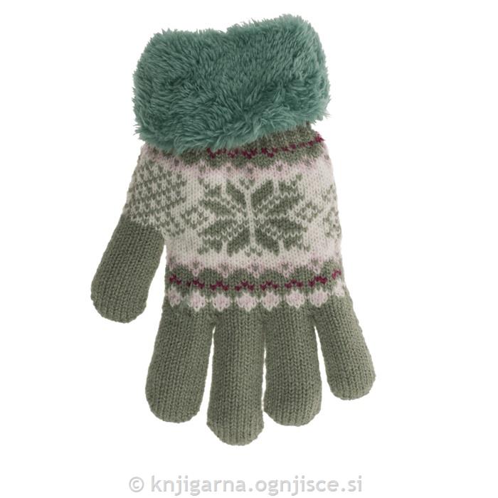 ROKAVICE OTROŠKE TOPLE - ZELENE