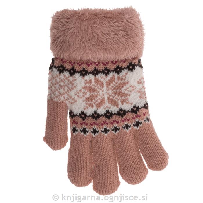 ROKAVICE OTROŠKE TOPLE - ROZA