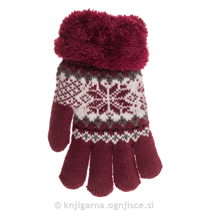 ROKAVICE OTROŠKE TOPLE - RDEČE