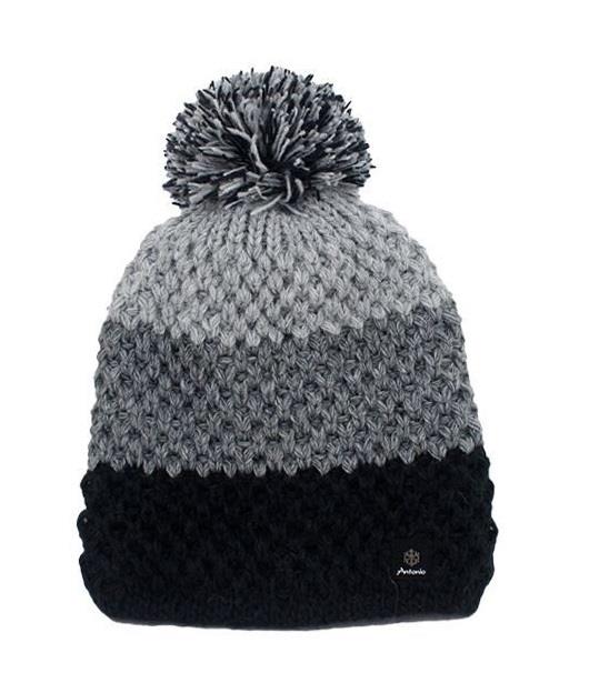 KAPA PLETENA S COFOM PASTEL - ČRNA