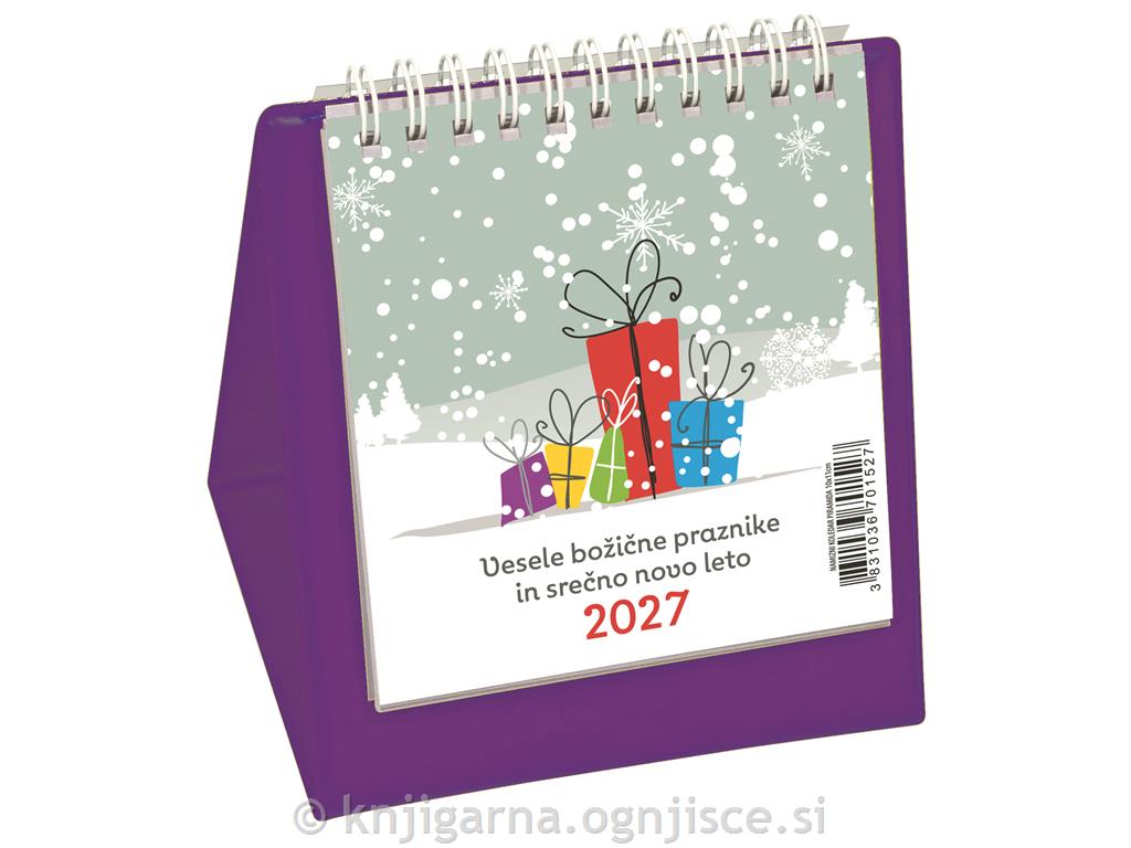 KOLEDAR 2027 PIRAMIDA - VIJOLIČEN