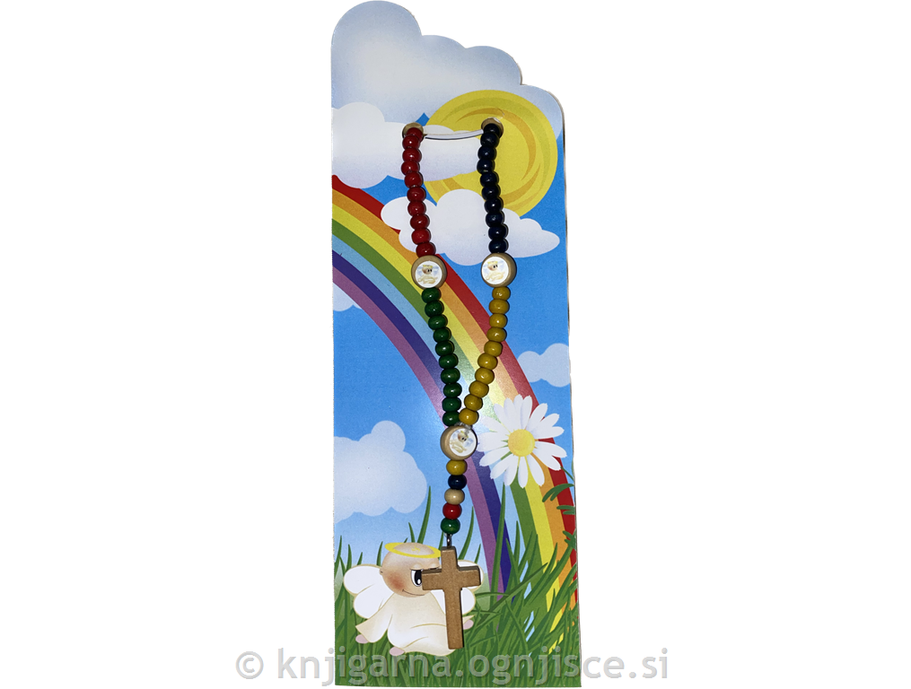 ROŽNI VENEC OTROŠKI PISAN NA KARTONČKU