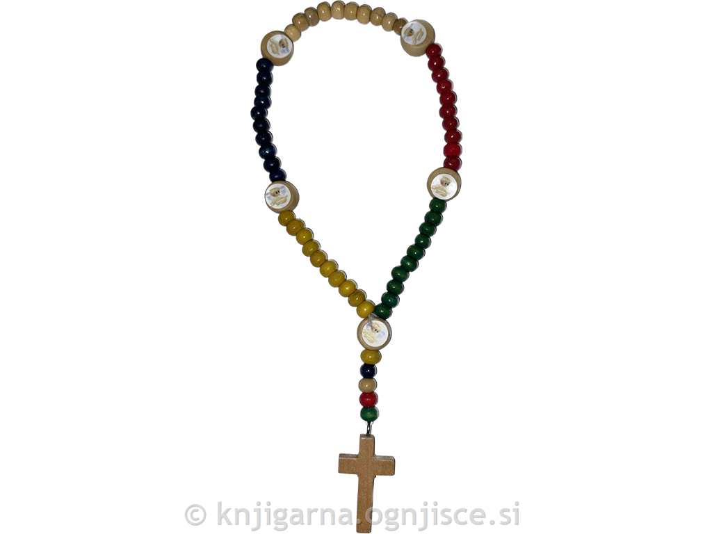 ROŽNI VENEC OTROŠKI PISAN NA KARTONČKU