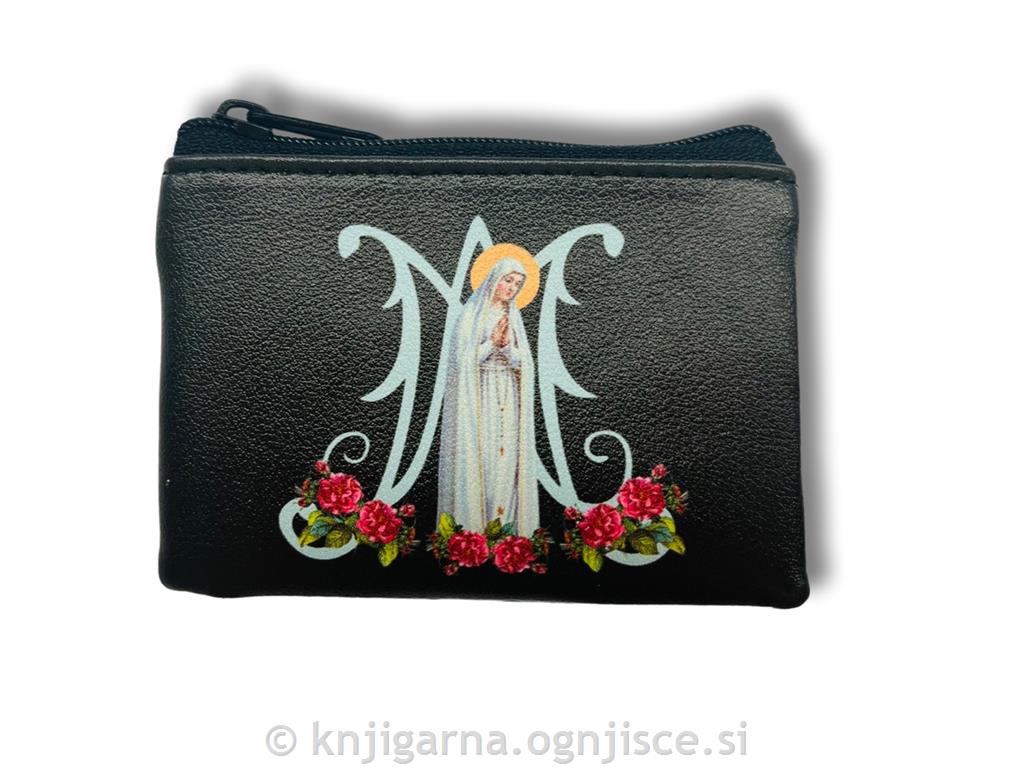 ETUI Z ZADRGO ČRN FATIMSKA MARIJA