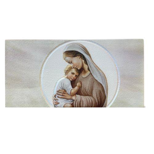 SLIKA Z RELIEFOM MARIJA Z JEZUSOM 50x25