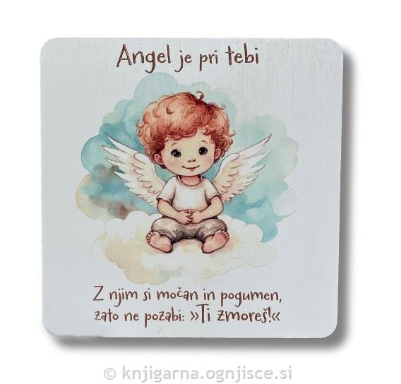 SLIKA ANGEL NA OBLAKU, BESEDILO 19x19
