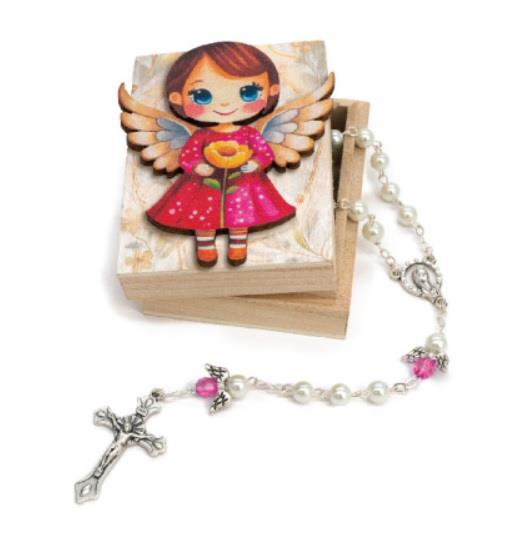 ŠKATLICA LES ROZA ANGELČEK