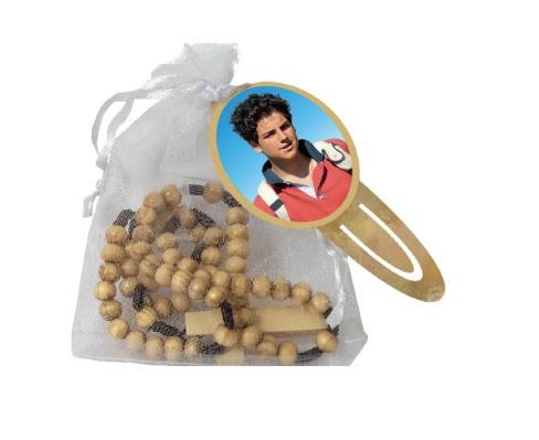 ROŽNI VENČEK LESEN CARLO ACUTIS V VREČKI