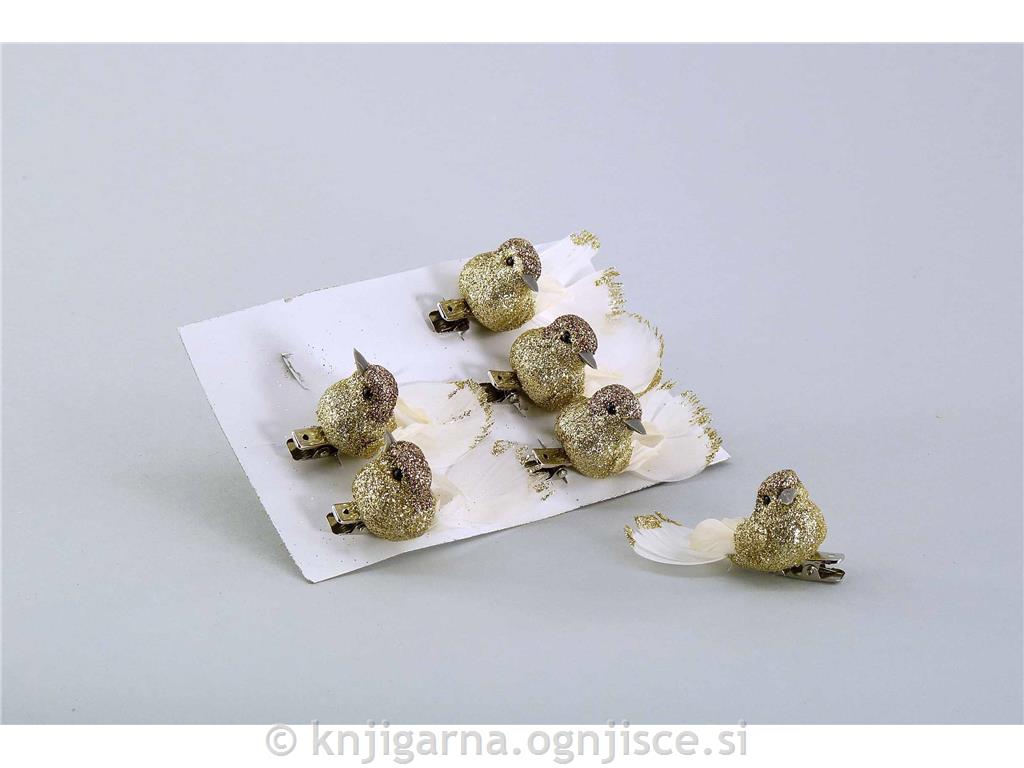 PTIČKI ZLATI 6cm 6/1 komplet