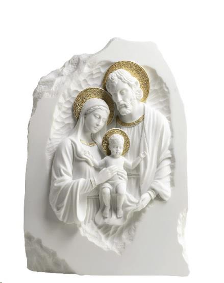 SKULPTURA SV. DRUŽINA BELO ZLATA