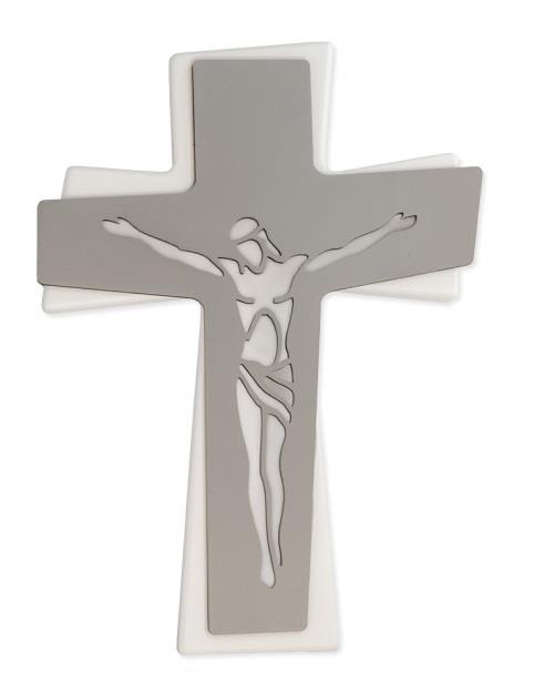 KRIŽ 28x20 SIVO BEL 2 PLASTI IZREZAN KOR