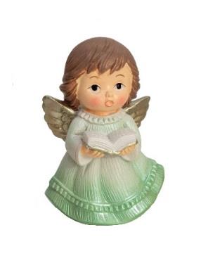 ANGELČEK ZELEN S KNJIGO 5,5 cm
