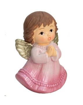 ANGELČEK ROZA SKLENJENE ROKE 5,5 cm