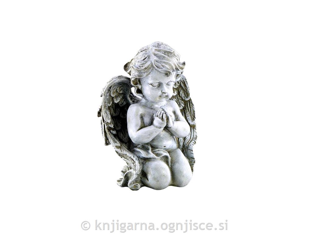 ANGEL KLEČEČ SIV 20CM