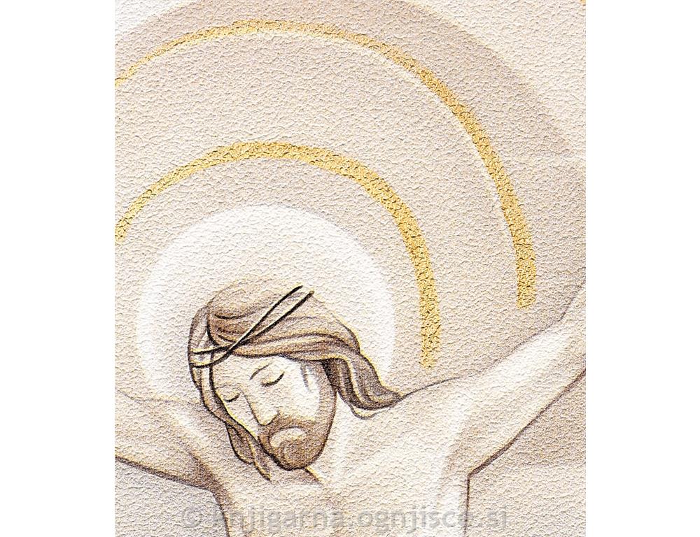 KRIŽ 17x27 cm NASLIKAN KRISTUS