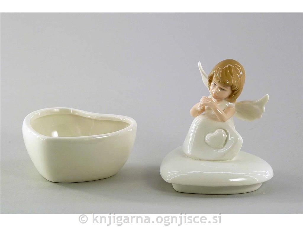 ŠATULJA ANGELČEK PORCELAN 11,5cm