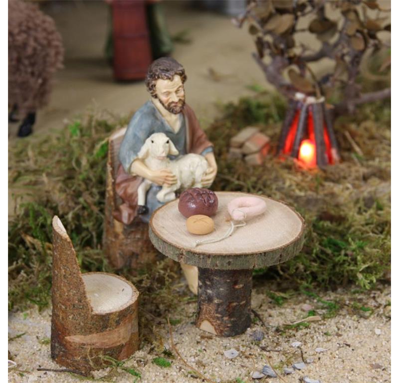 PASTIR SEDEČ Z OVČKO 9cm