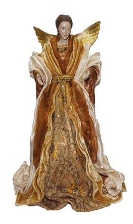 ANGEL GLORIA OBLEČEN ZLAT 35cm