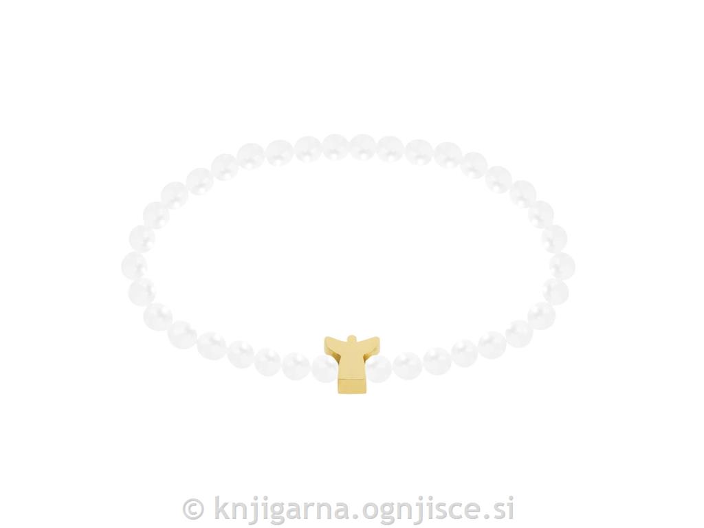 ZAPESTNICA PERLA zlat angel