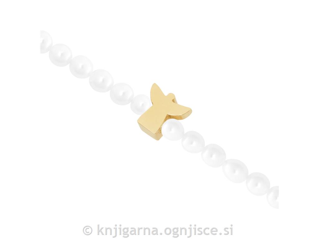 ZAPESTNICA PERLA zlat angel