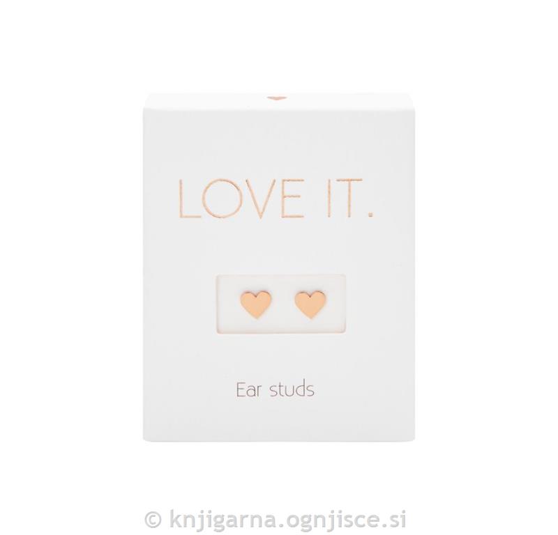 UHANI SRČKI ROŽNATO-ZLATI