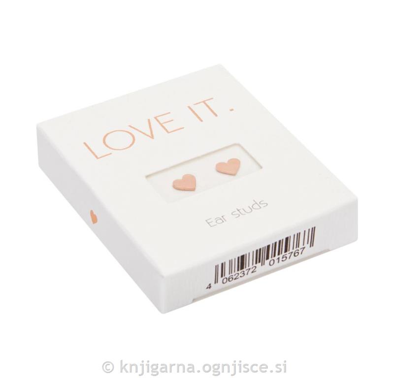 UHANI SRČKI ROŽNATO-ZLATI