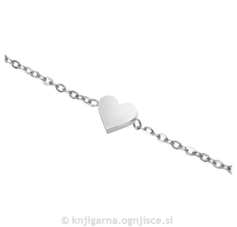 ZAPESTNICA SRCE SREBRNA