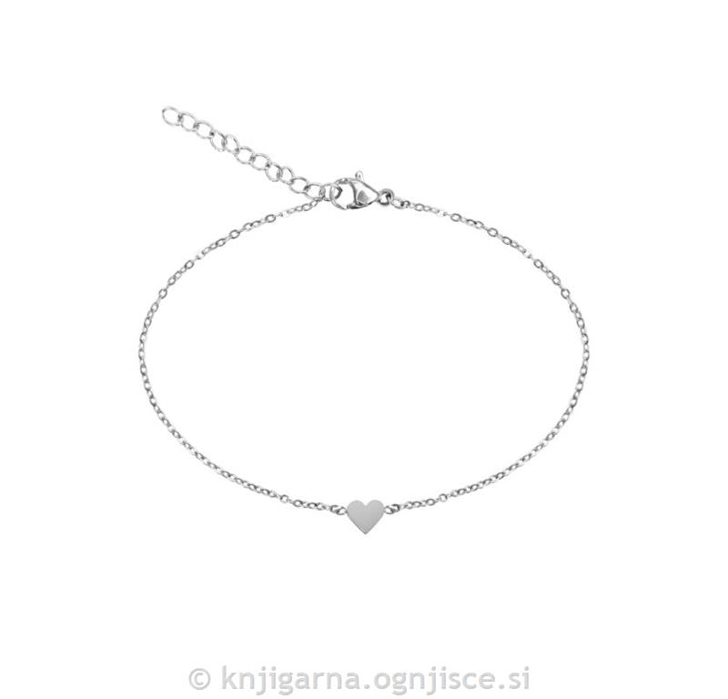 ZAPESTNICA SRCE SREBRNA