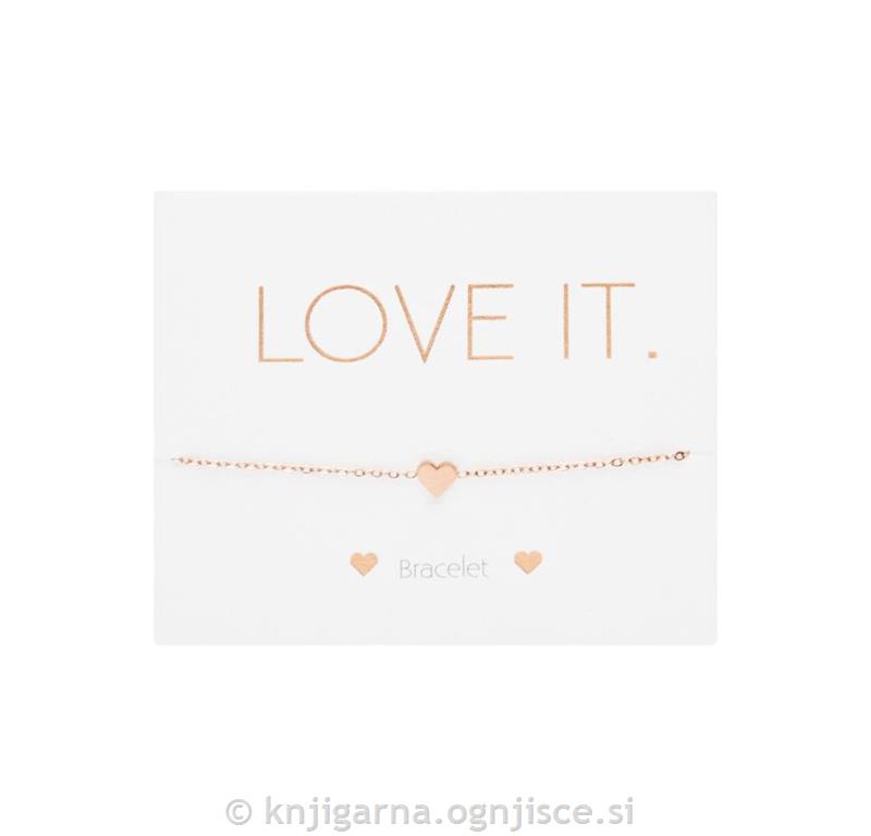 ZAPESTNICA SRCE ROŽNATO-ZLATO