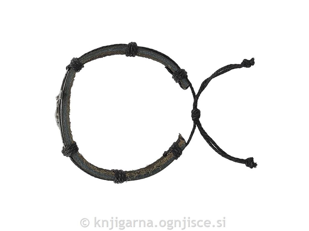 ZAPESTNICA KRIŽ SV.BENEDIKT USNJE-ČRNA