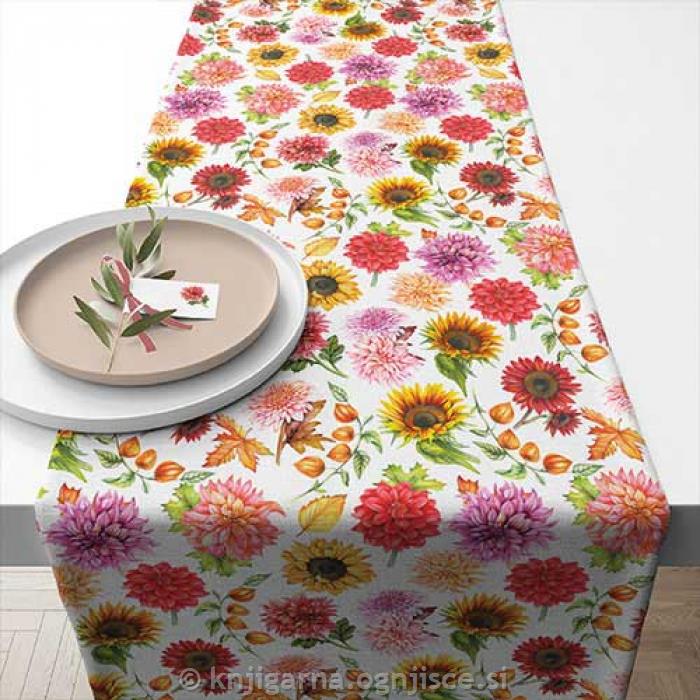 TEKAČ NAMIZNI 40x150cm CVETOČA JESEN
