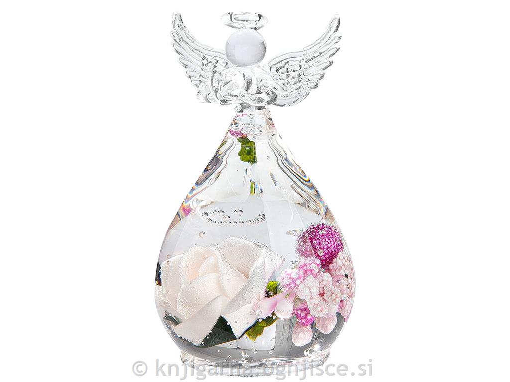 ANGEL 20cm CVETJE ROZA