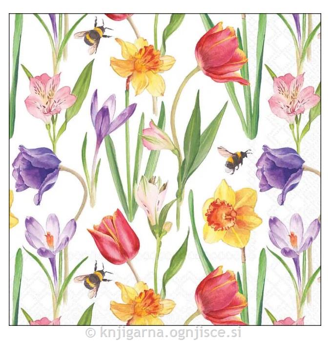 PRTIČKI NAMIZNI 33x33 CVETJE SPOMLADI