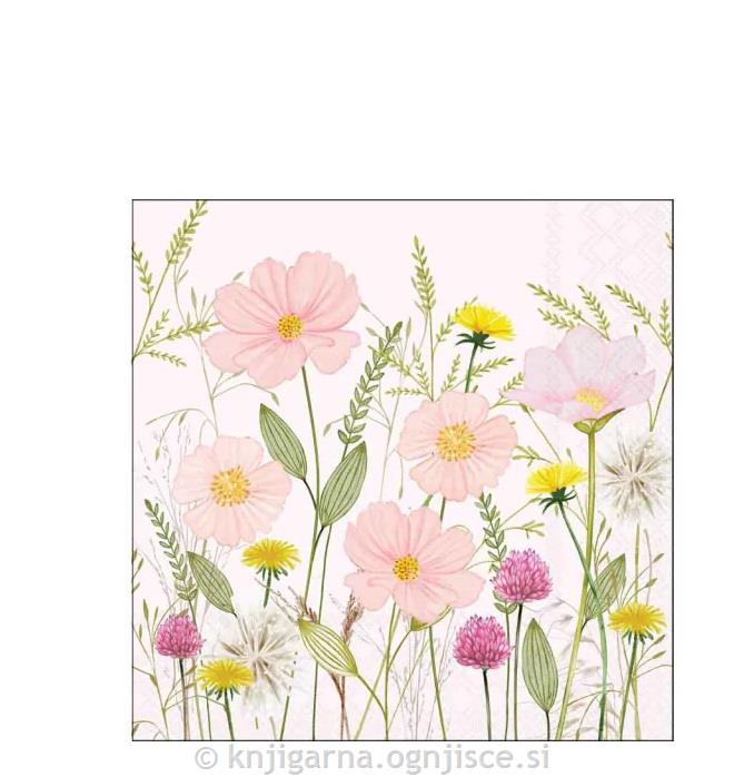 PRTIČKI NAMIZNI 25x25 PASTELNO CVETJE