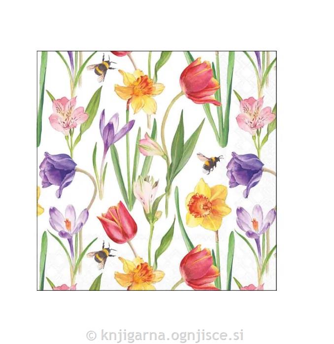 PRTIČKI NAMIZNI 25x25 CVETJE SPOMLADI