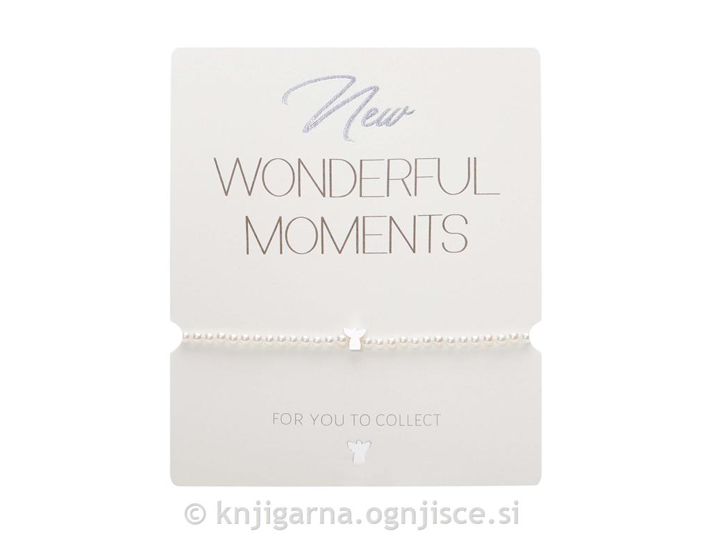 ZAPESTNICA PERLA srebrn angel