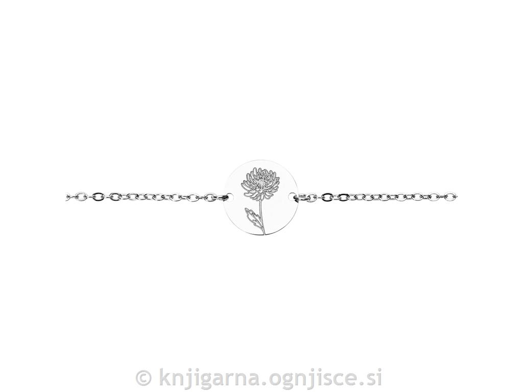 ZAPESTNICA Z MEDALJONOM - KRIZANTEMA