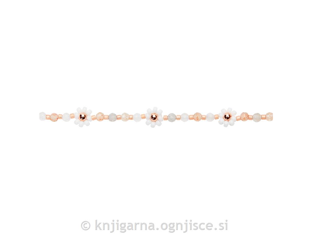 ZAPESTNICA PERLE CVETJE - ORANŽNA