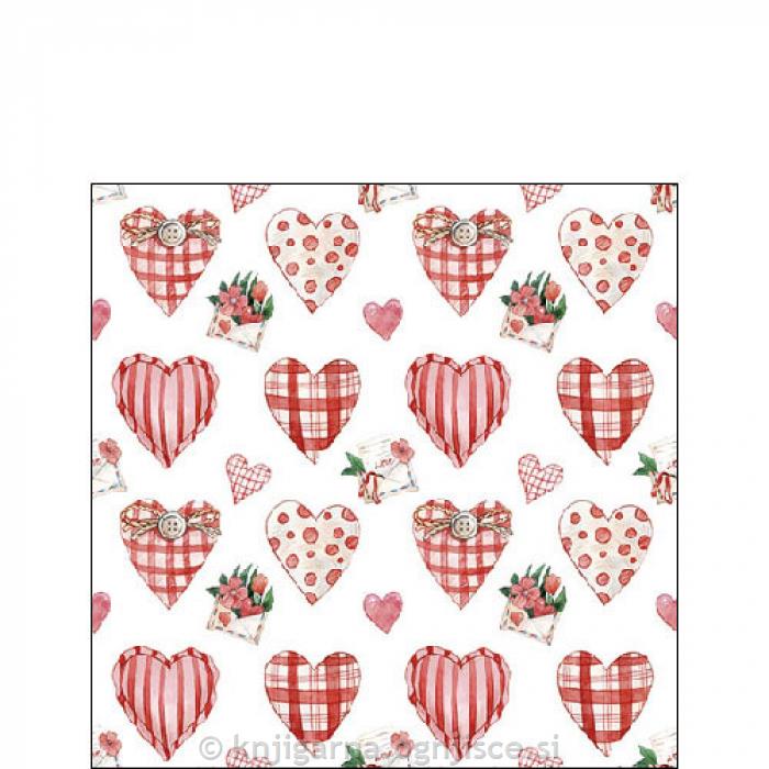 PRTIČKI NAMIZNI 25x25 SRČKI