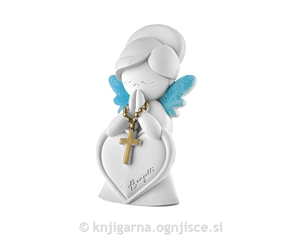 ANGEL S SRCEM IN KRIŽEM MODER 11cm