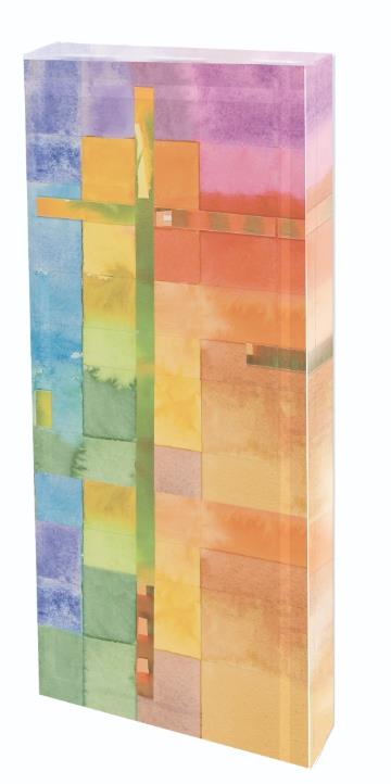 STEKLO KRIŽ BARVIT 6x13cm