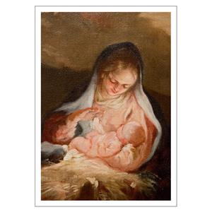 Voščilnica – Marija z Jezusom v naročju
