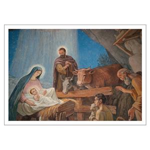 Voščilnica – Jezusovo rojstvo pri pastir